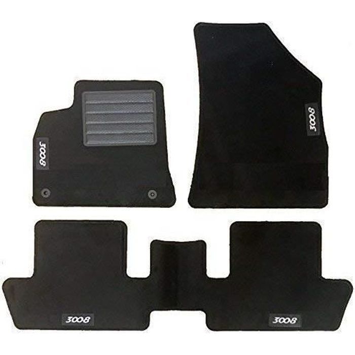 Juego de 4 alfombrillas para Peugeot 3008 I (2009-2015)