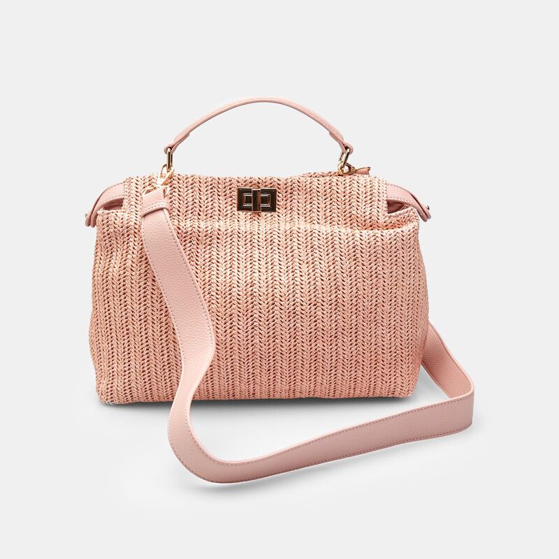 BATA handväska i raffia för kvinnor