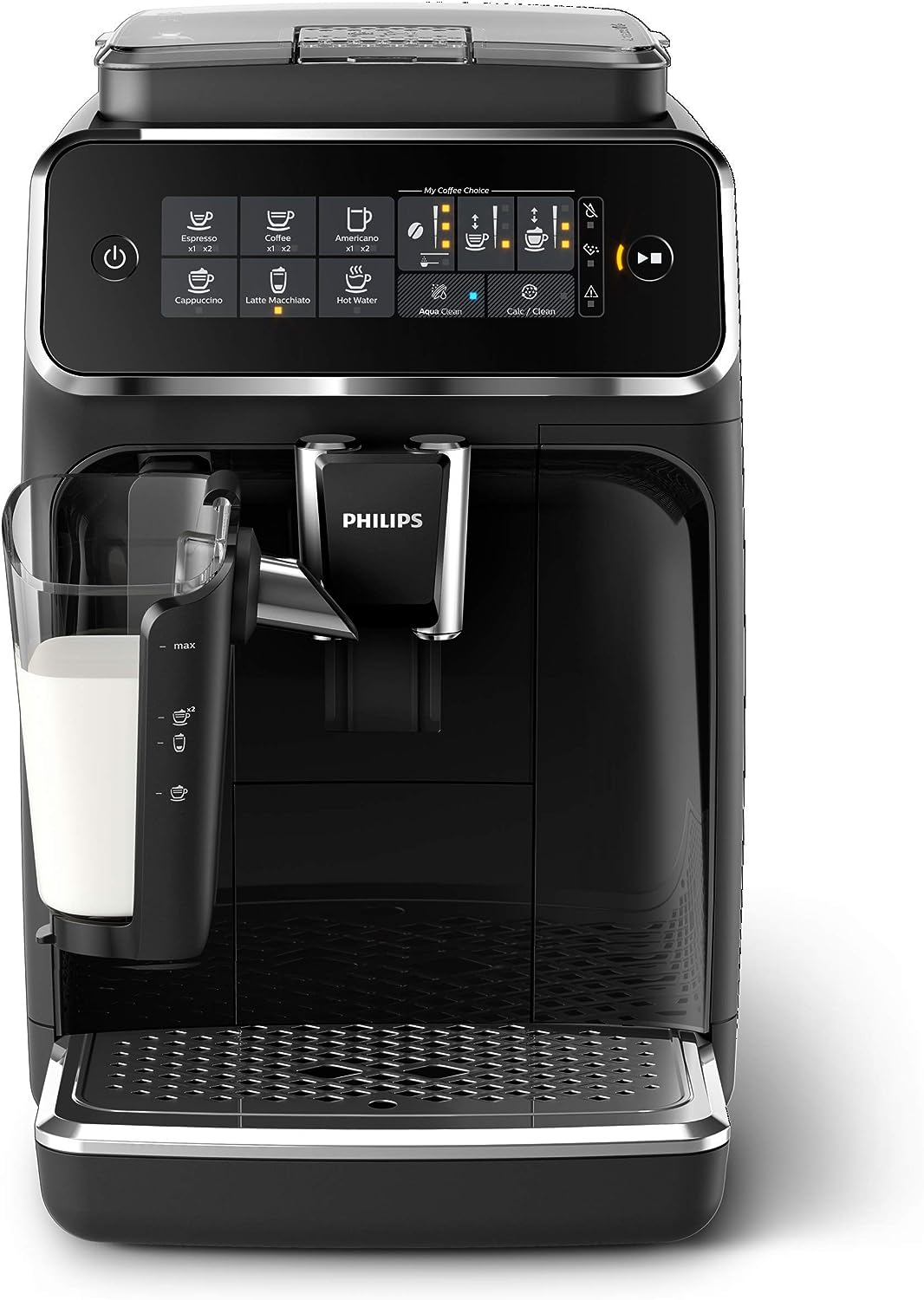 Philips 3200 -sarjan täysautomaattinen espressokone LatteGolla, musta (uusittu)