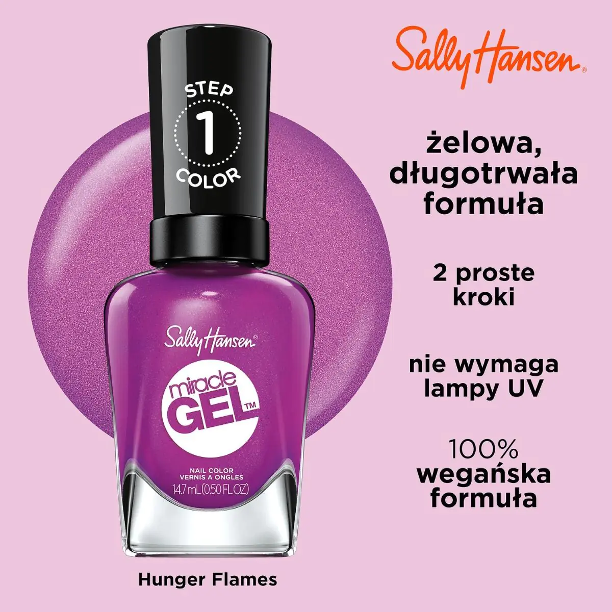 Sally Hansen Miracle Gel Lakier do paznokci, 550