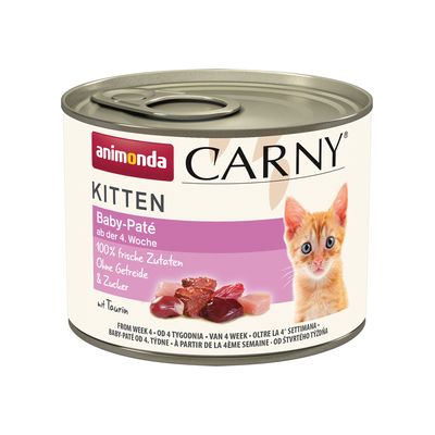 Paquete de alimento para gatitos Animonda Carny, 24 unidades de 200 g
