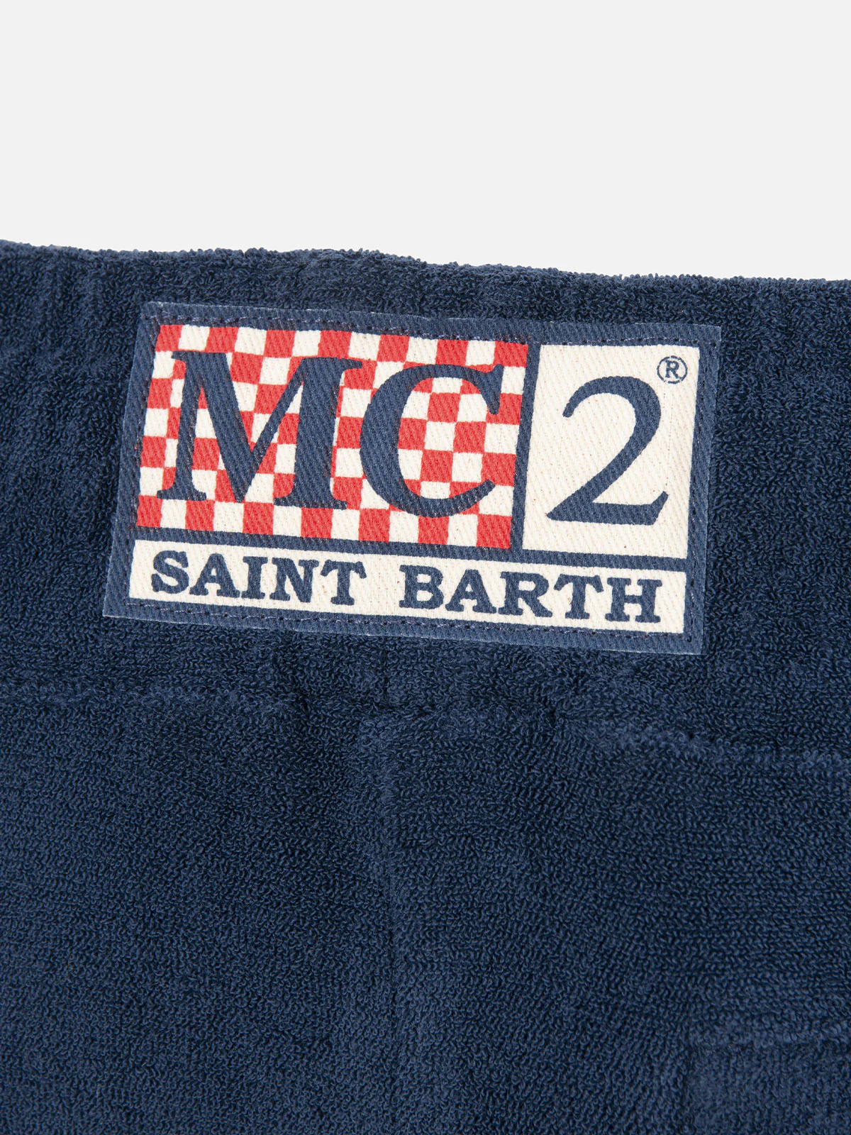 Bermuda bambino in spugna blu navy Randle Jr