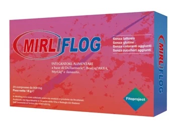 FITOPROJECT Mirliflog, complemento alimenticio antiinflamatorio, 20 comprimidos.