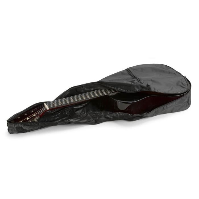 Guitare classique MAX SoloArt pour adulte débutant - Sunburst, cordes en nylon, tuner digital