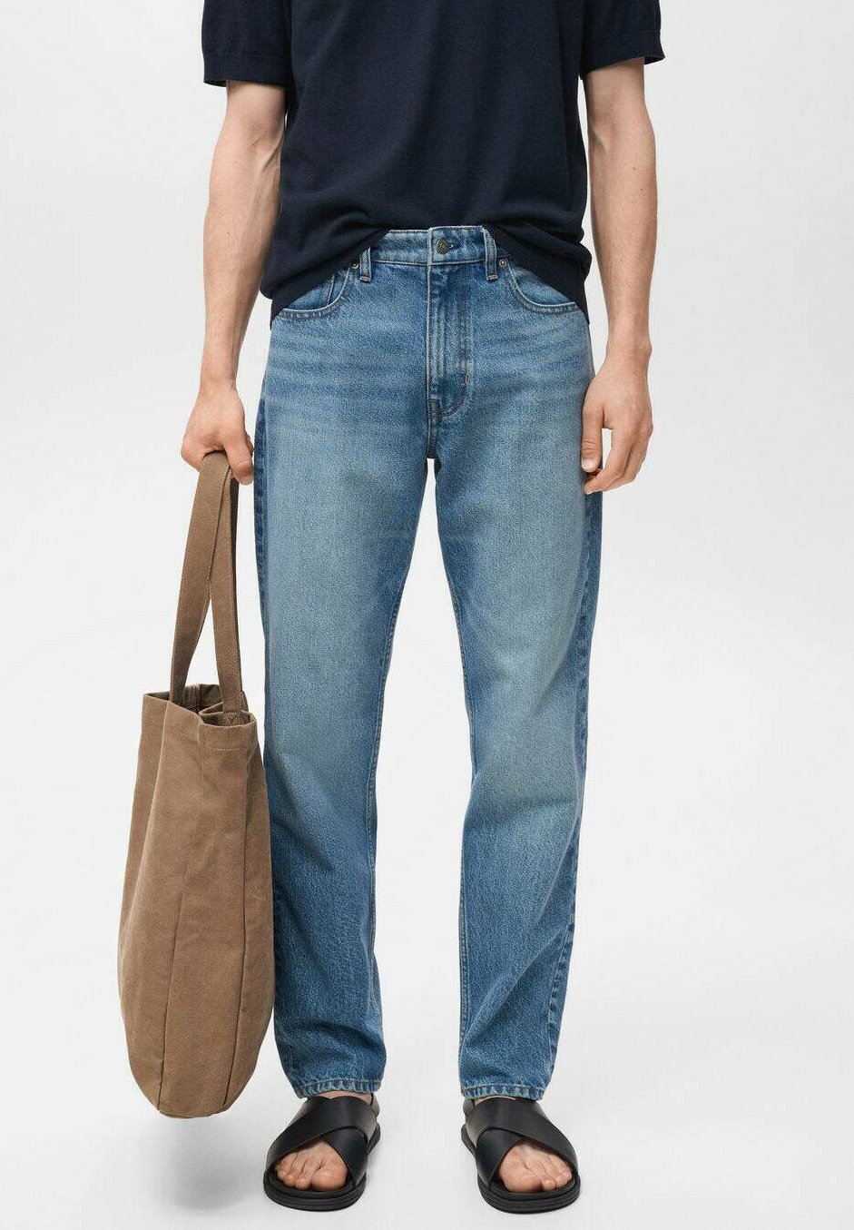 Mango BOB - Rechte jeans - blauw