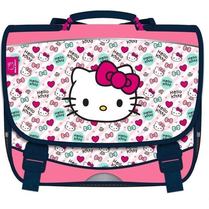 Schoolbag - KID'ABORD - Official Hello Kitty® - 38cm - Pink - 2 compartments