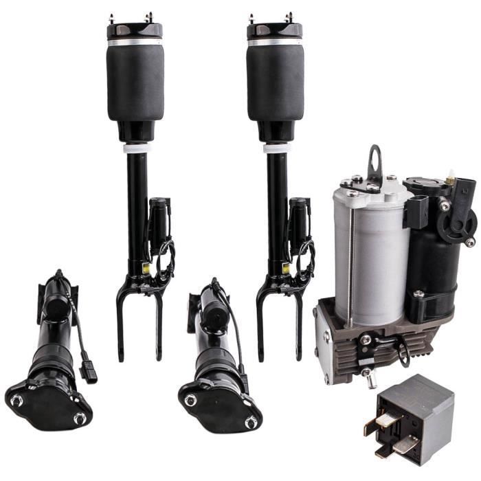 Schokdempers voor Mercedes M ML GL Klasse W164 X164 4x Voor- en Achterschokdempers + Compressorset