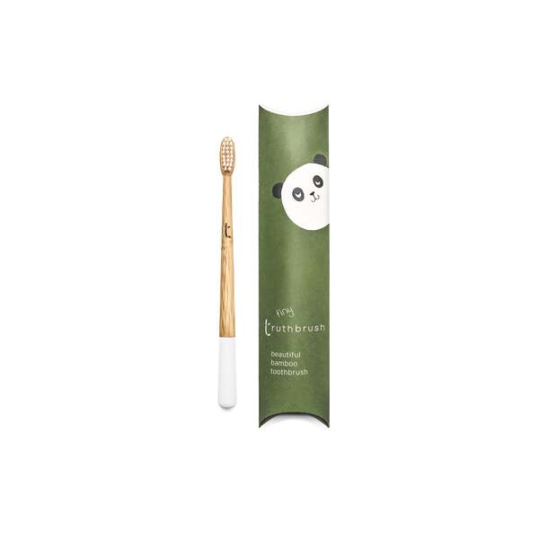 Tiny Truthbrush Spazzolino da denti in bambù per bambini, fornitura per 1 anno