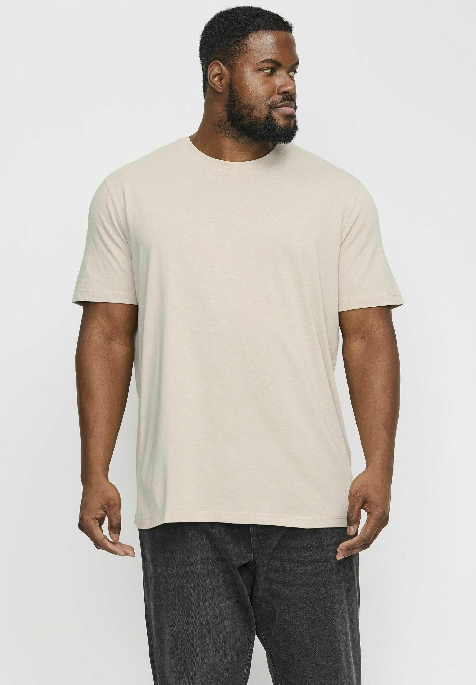 Jack & Jones PLUS SIZE - Basic T-shirt - moonbeam
