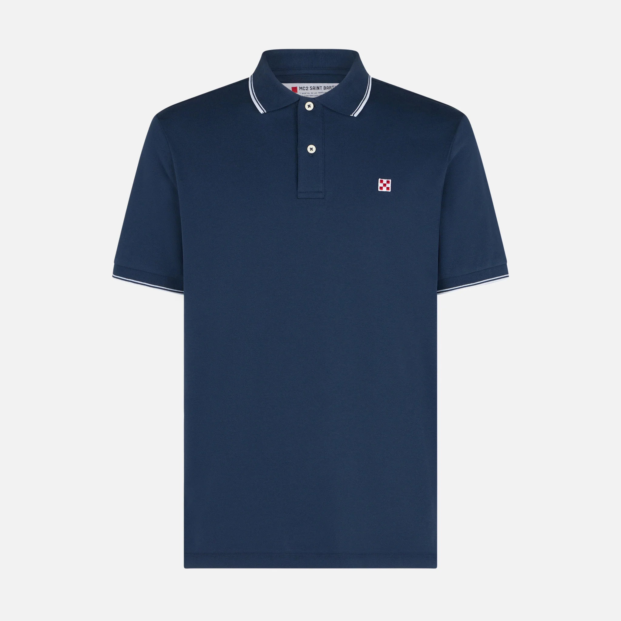 Marineblauwe pickelette met logo St. Barth