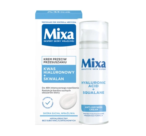 Mixa krem nawilżający do twarzy przeciw przesuszeniom 50 ml