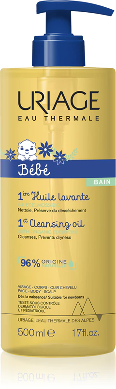 Uriage Bébé 1. Reinigungsöl – pflegendes und reinigendes Öl für Kinder