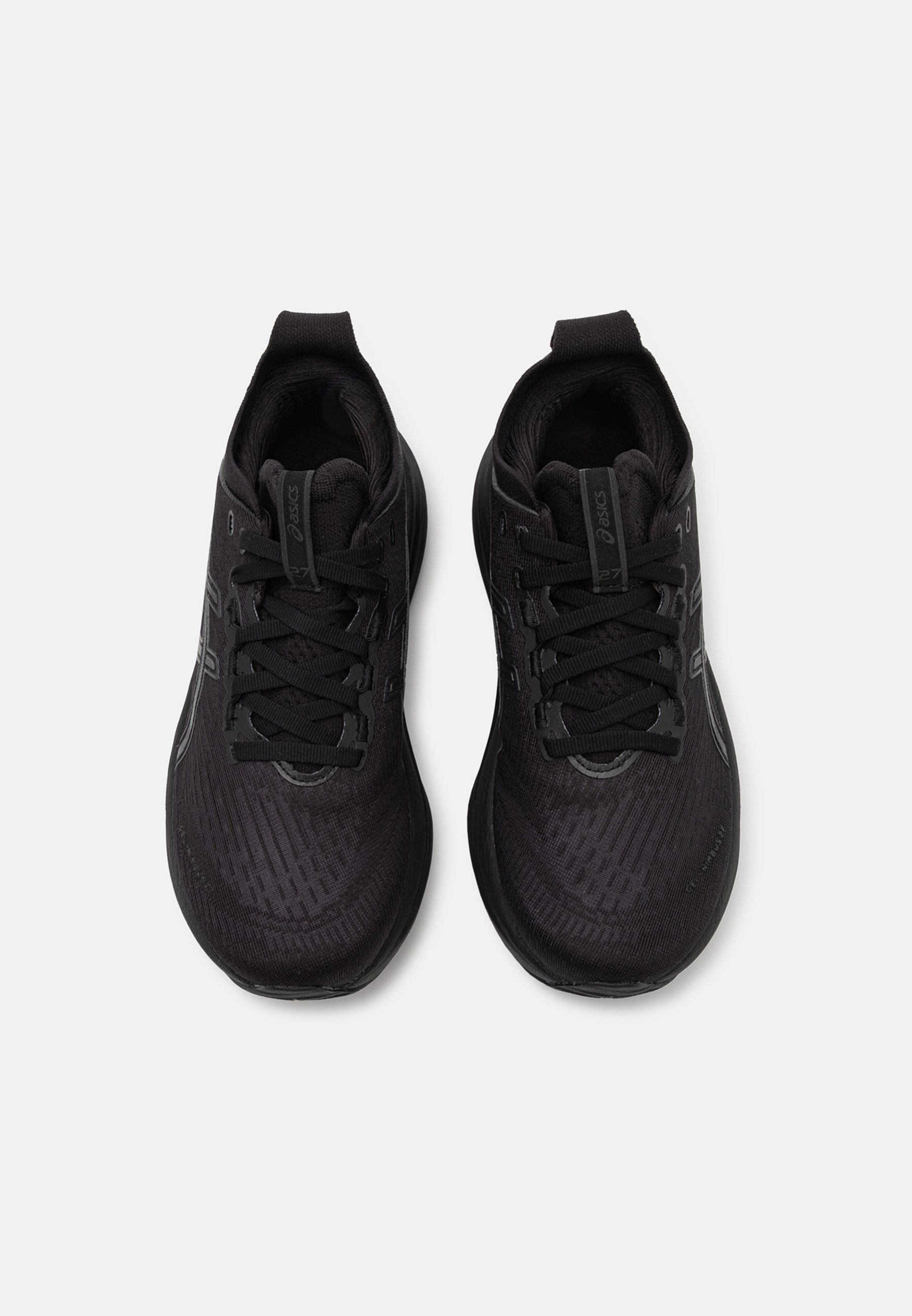 ASICS GEL NIMBUS 27 - Maanteejooksujalatsid - mustad/grafiithallid