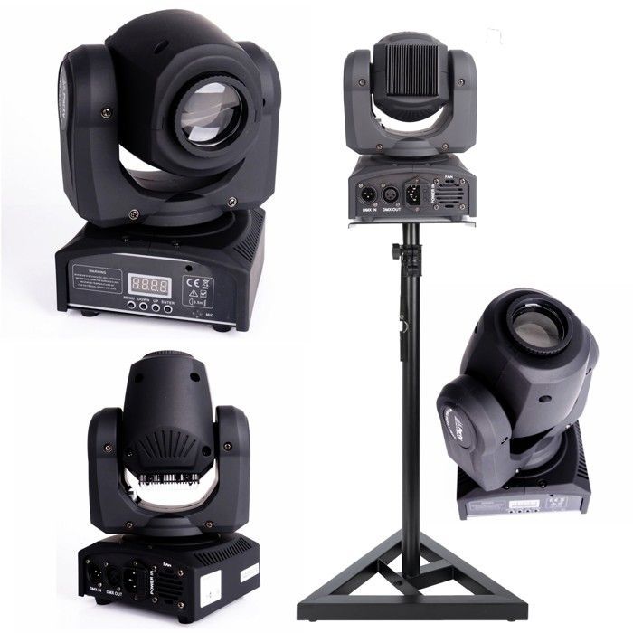 Pack Lumière - PARTY LIGHT & SOUND - Lyres LED PARTY-SPOT7 - LED blanche - Gobos et disque de couleurs