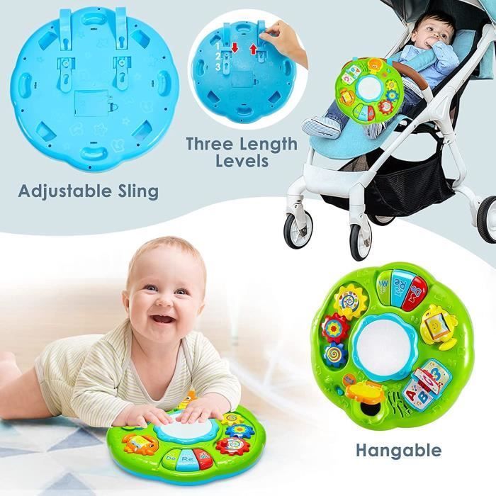 Giocattolo musicale - ZGEER - Tavolo attività con batteria - 24 mesi - Plastica resistente - Luci