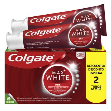 Colgate Max White -valkaiseva hammastahnapakkaus 2 x 75 ml 2 x 75 ml