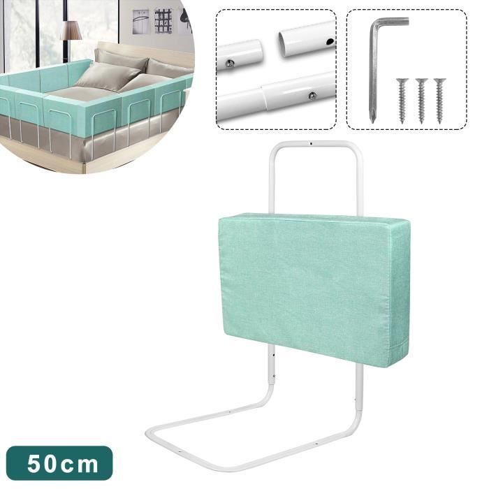 Sponda di protezione per lettino LZQ - Protezione anticaduta - Altezza regolabile - 50 cm Verde