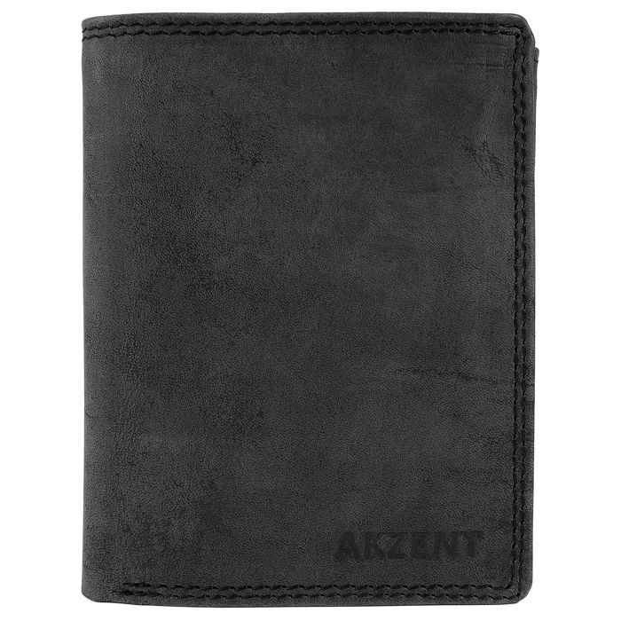 Cartera para hombre - Akzent - Piel auténtica - Formato vertical - Protección RFID
