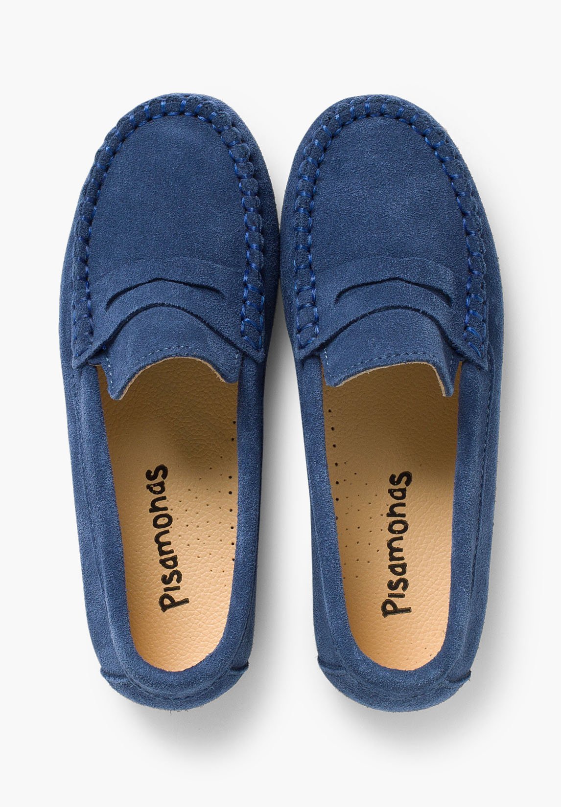 Pisamonas Mocassins - blauwe spijkerbroek