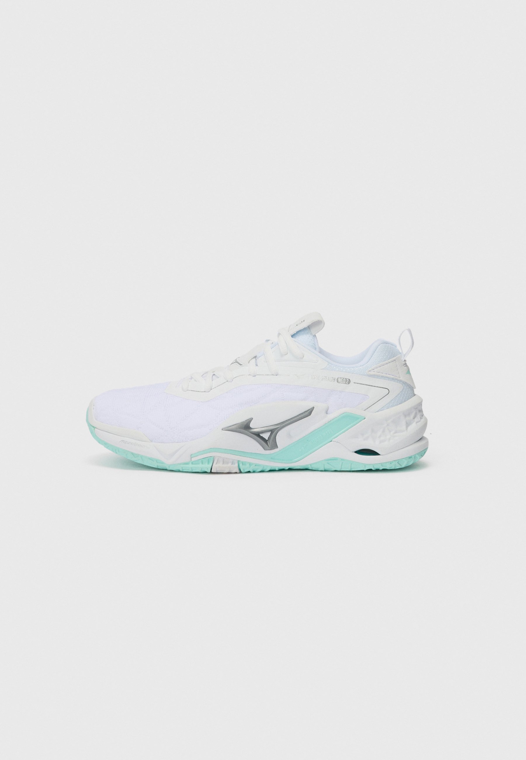 Mizuno WAVE STEALTH NEO 2 - Házenkářské boty - bílá/modrý odstín