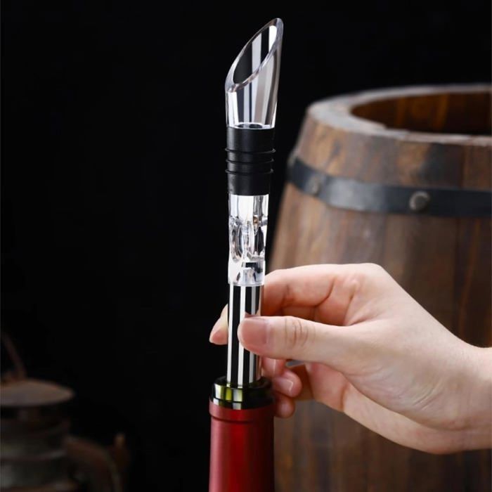 Enfriador de vino 3 en 1 - XVX - Acero inoxidable - Tapón de vacío - Cortador de papel de aluminio - Multifuncional
