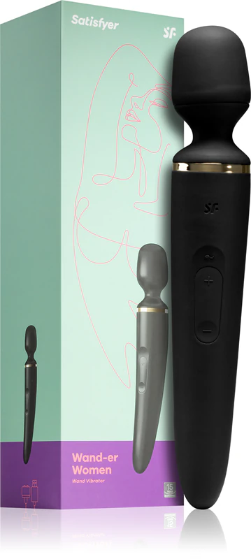 Cabeça de massagem e vibrador Satisfyer WAND-ER WOMAN