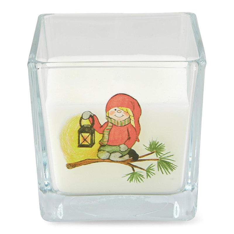 Glasslys 7,5 cm 35 timer juledesign