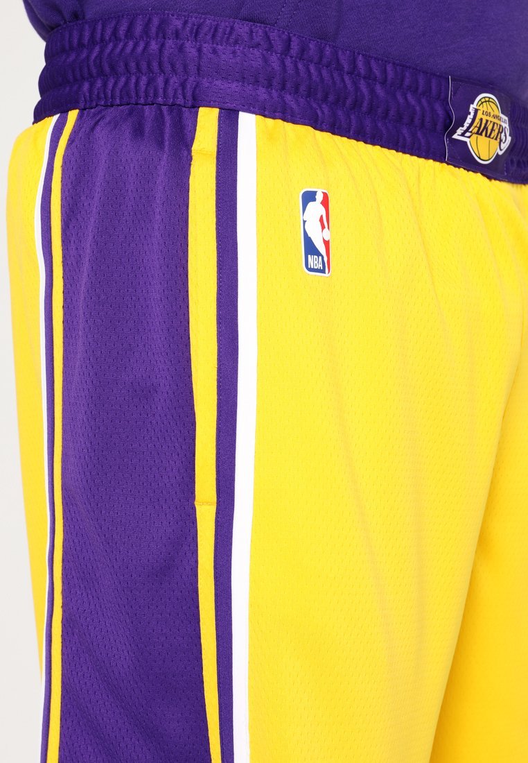 Nike Performance LOS ANGELES LAKERS NBA SWINGMAN SHORT - Sportshorts - geel/veldpaars/wit