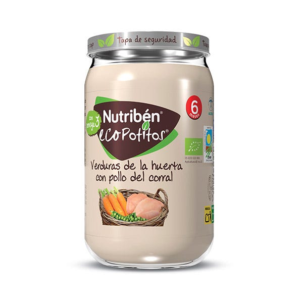 Hrană pentru bebeluși organică, de la pui crescuți liber, cu legume | 235g