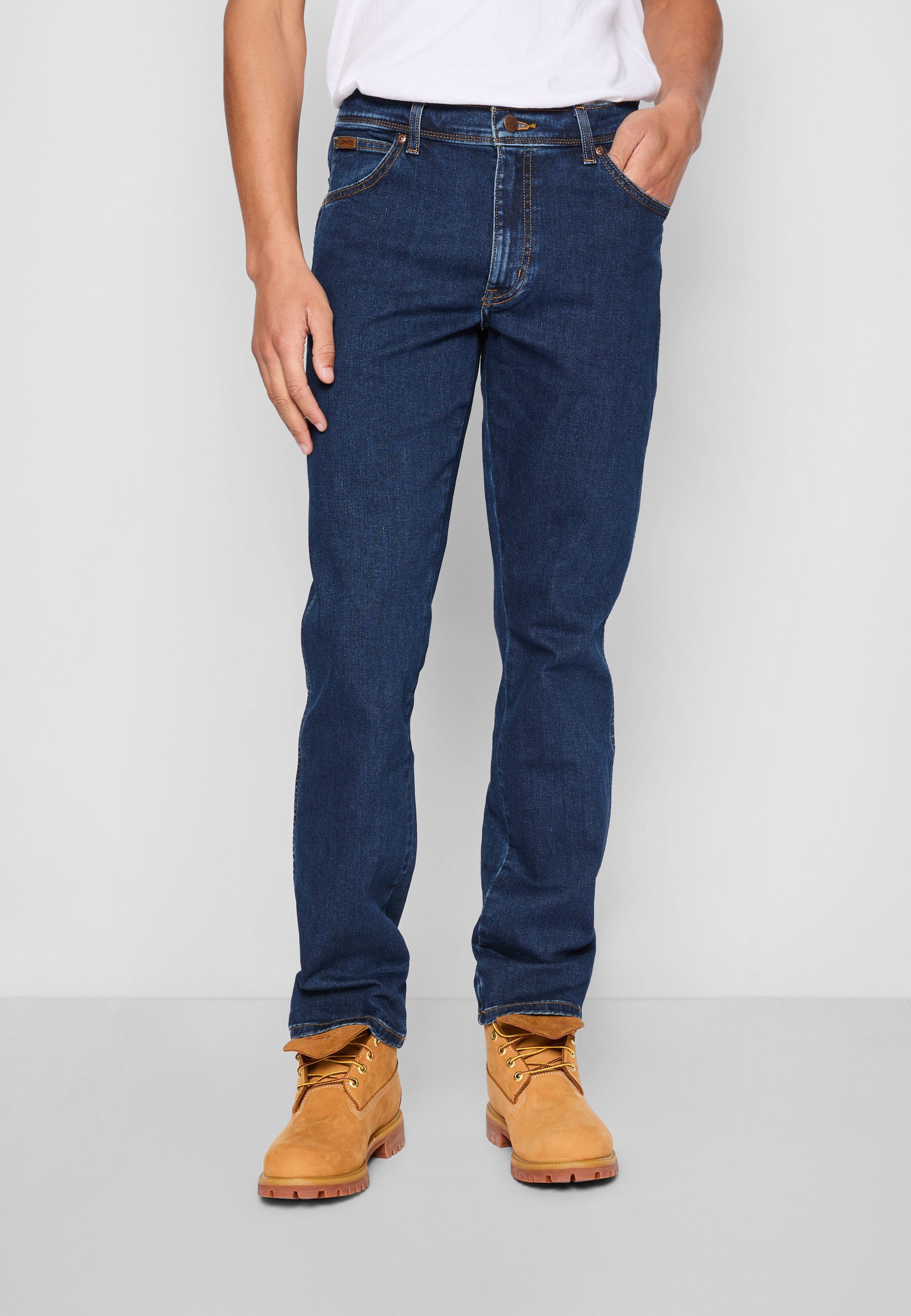 Jean Wrangler TEXAS - Coupe droite - Darkstone