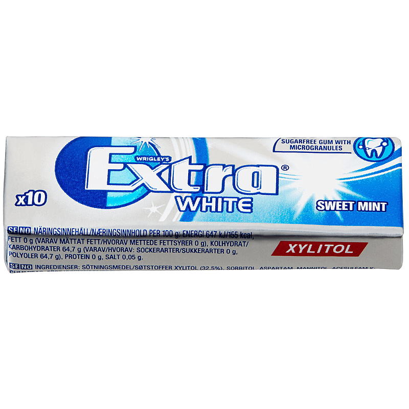 Extra Extra 14 g Vit sötmynta