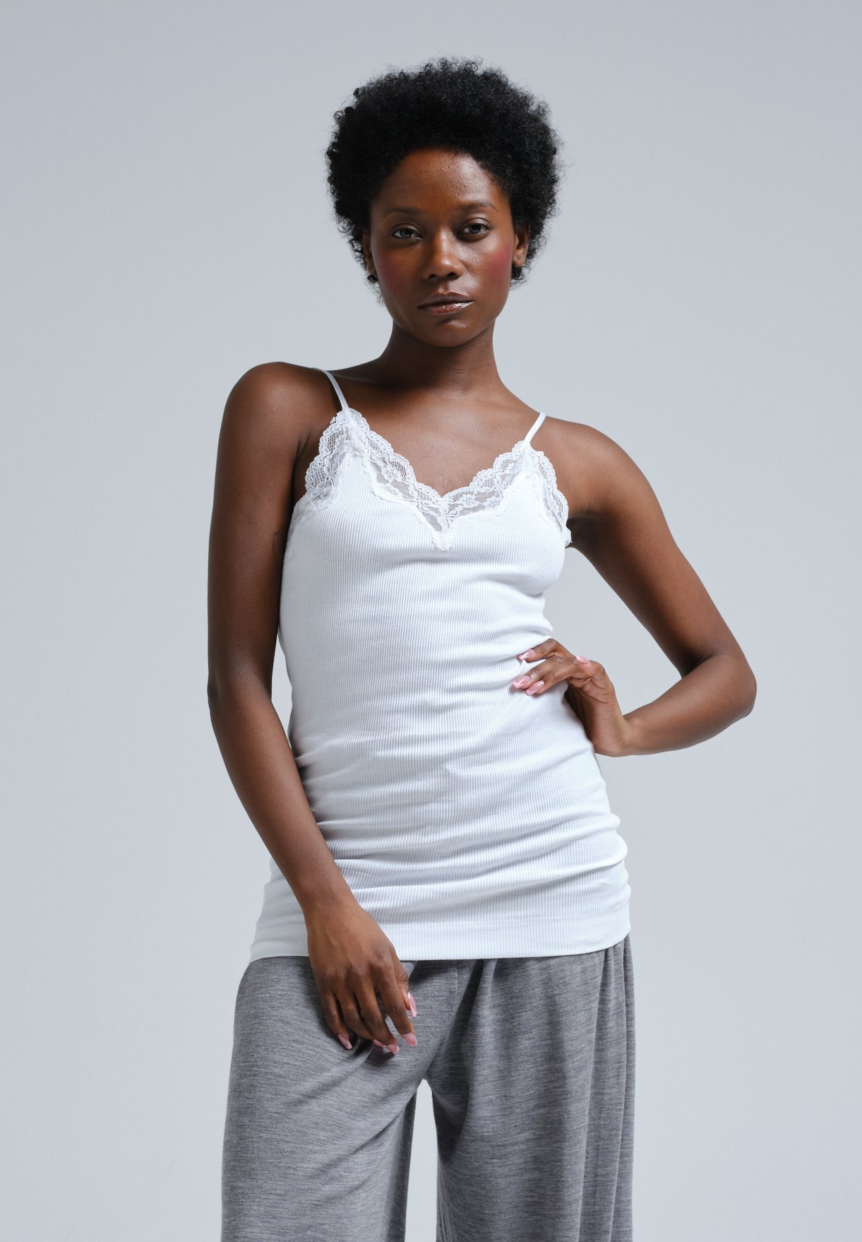 Naadloze Basic FAB - Top - wit