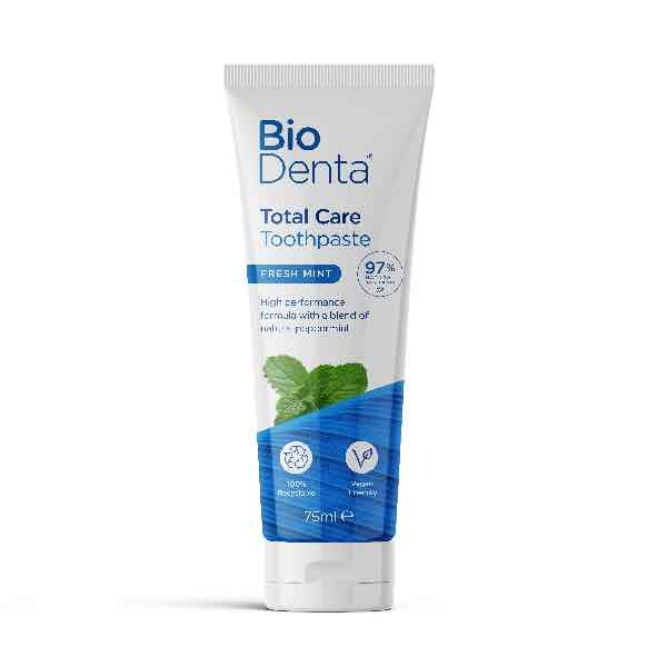 Dentifricio sbiancante naturale BioDenta TOTAL CARE Vegano 75ml