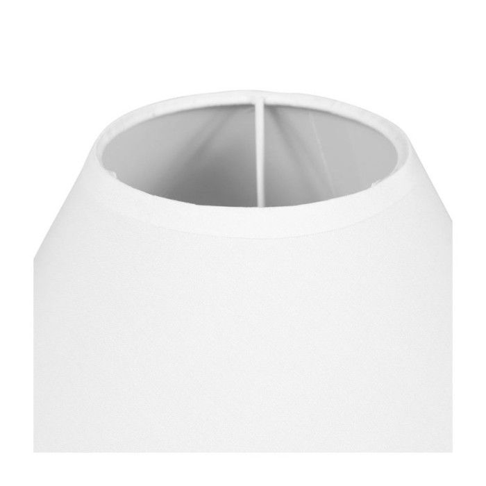 Abat-jour - Rond - Blanc - Pour lampe - Base 25 cm - Culot E27 avec réducteur