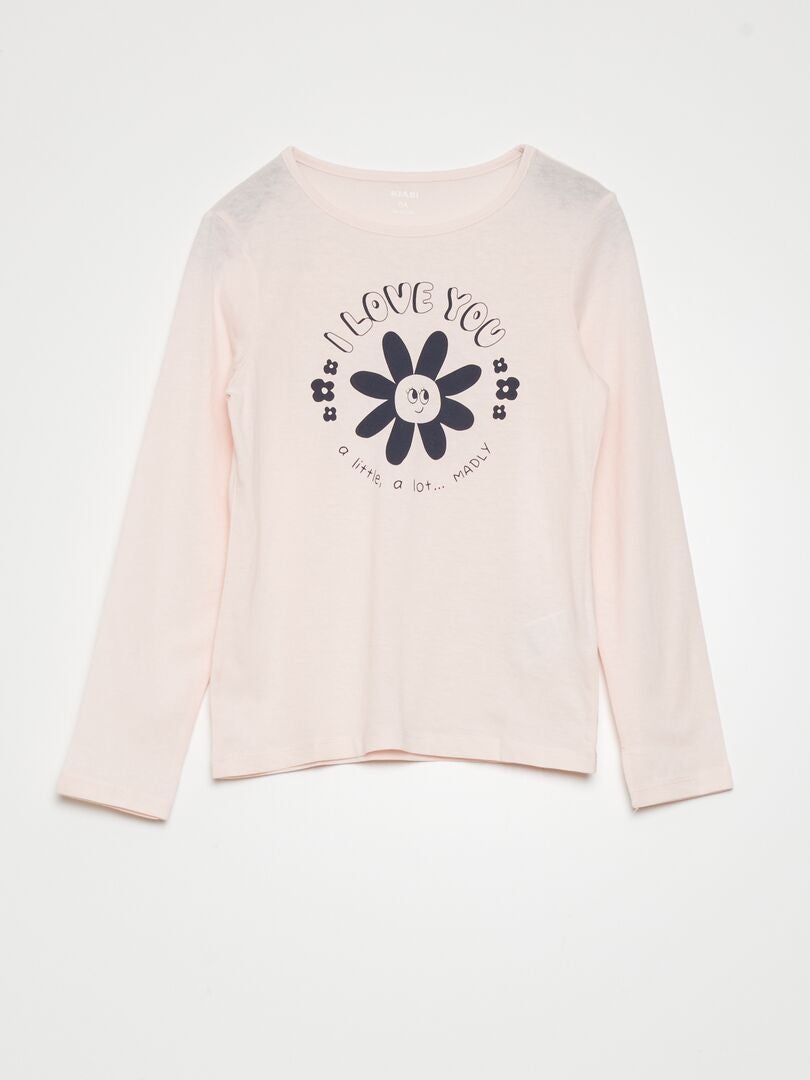 Lange pyjamaset - 2-delig - ROZE