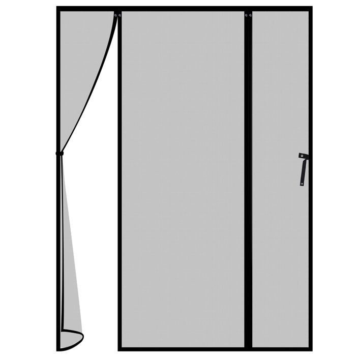 Magnetisch muggennet - Lineware - 152x205 cm - Installatie zonder boren - Bescherming tegen insecten