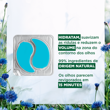 Klorane Kornblomst Utglattende & Beroligende Øyelapper Cyan Bio med Hyaluronsyre 7 enheter 7 enheter
