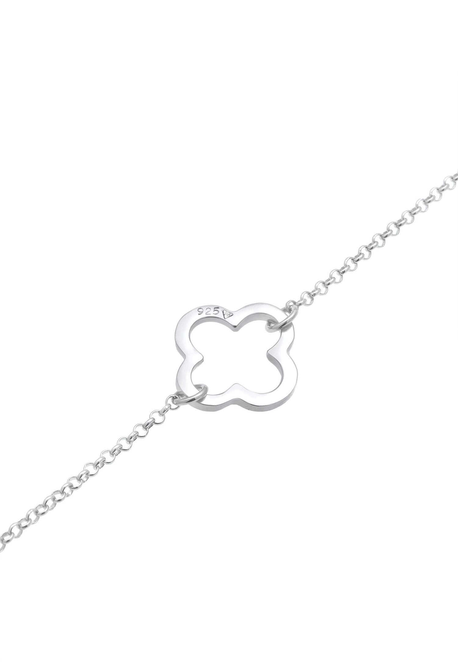 Elli Talisman découpé en trèfle pour dames en 925/1000 argent massif