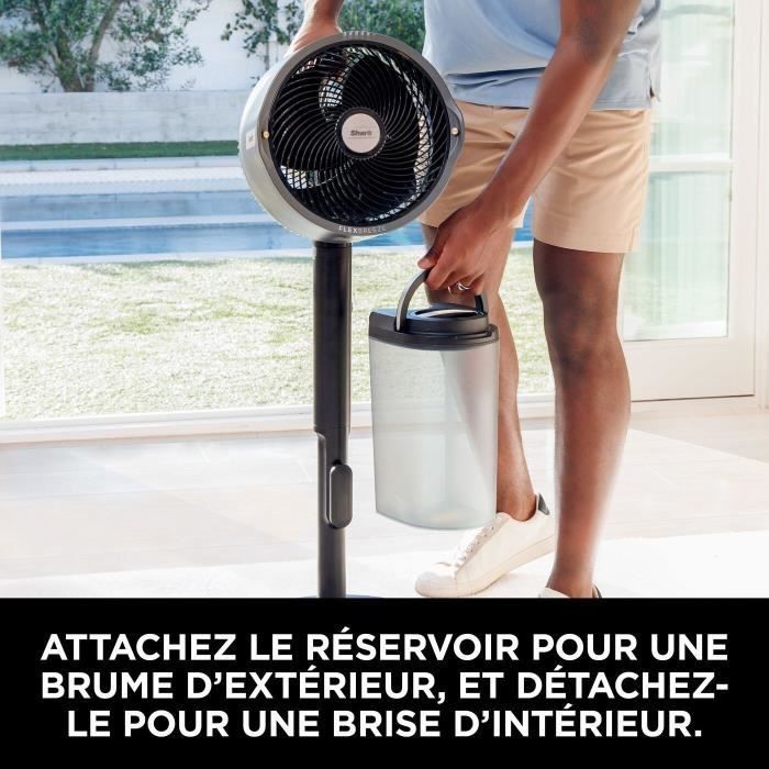 Ventilador com névoa - SHARK - FA300EU - Para uso interno e externo - FlexBreeze ProMist