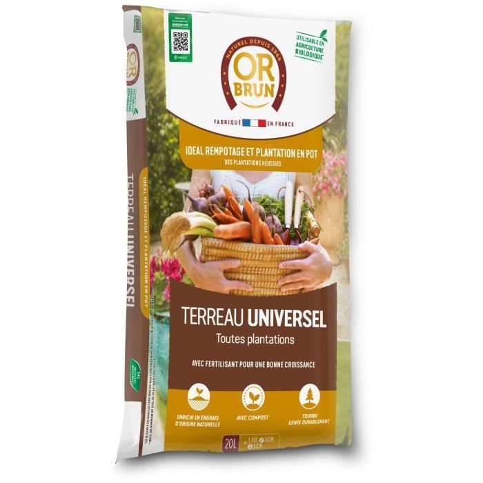 Universele potgrond - OR BRUN - OBRTUNI20N - 20 L