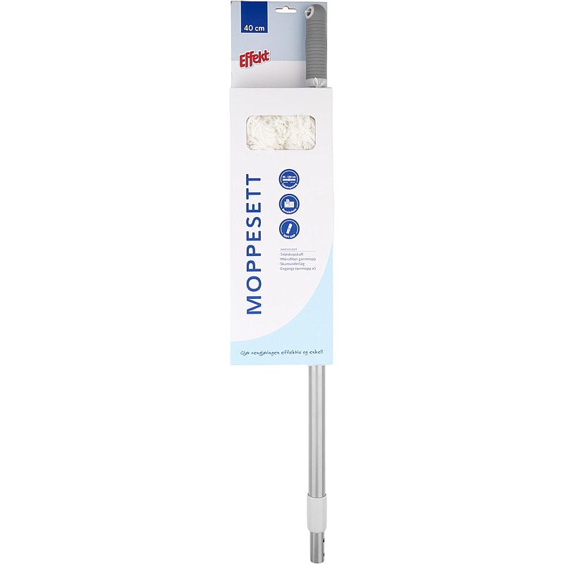 Effektmopp-Set 40/150 cm mit Klettverschluss