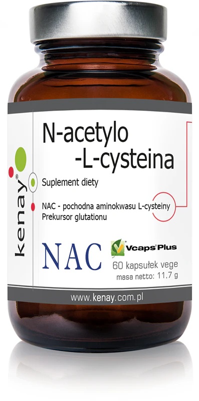 Kenay N-acetil-L-cisteinas NAC 150 mg maisto papildo kapsulės organizmo detoksikacijai