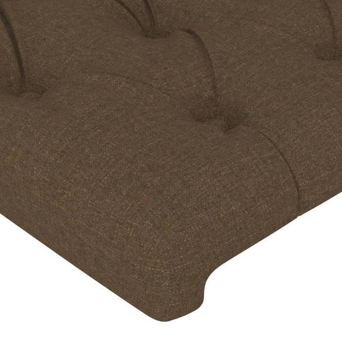 vidaXL LED Headboard Bedroom Furniture Single Bed Accessory Interior Bed Frame Headboard Dark Brown 3121933