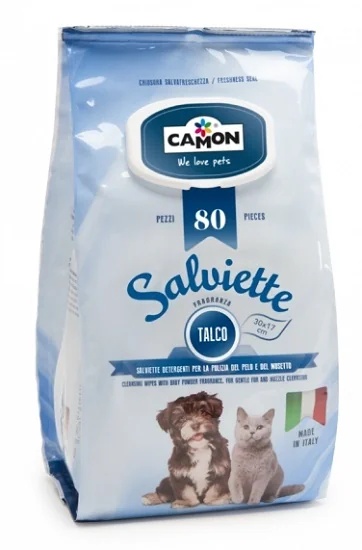 Lingettes de talc CAMON, 80 pièces
