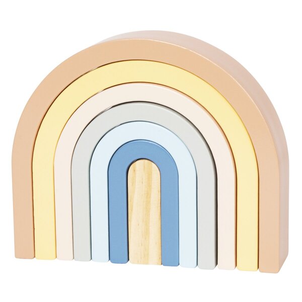 Arco-íris de madeira infantil