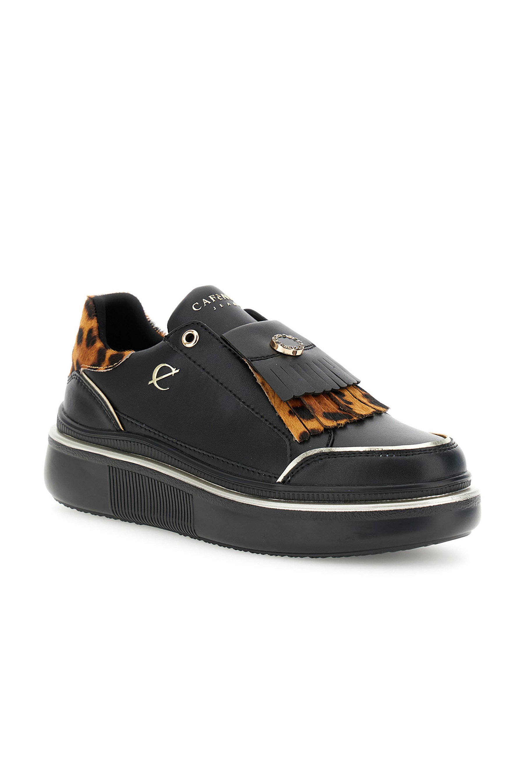 CAFèNOIR Slip-ons - bianco-nero