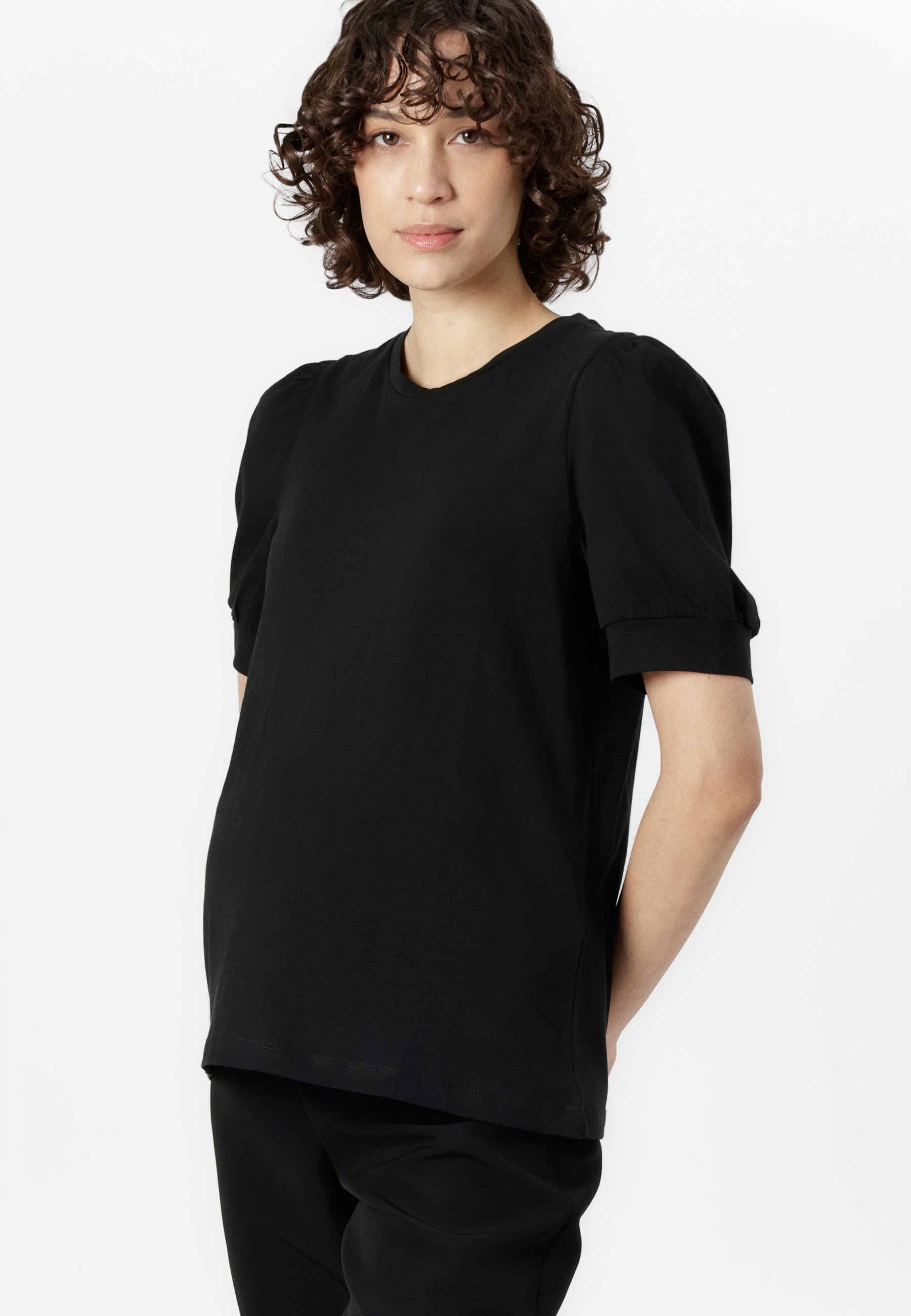 Vero Moda Umstandsmode VMMKERRY Rundhalsausschnitt - Basic-T-Shirt - schwarz