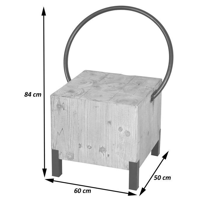 Chaise de salle à manger MCW-L76 bois massif naturel