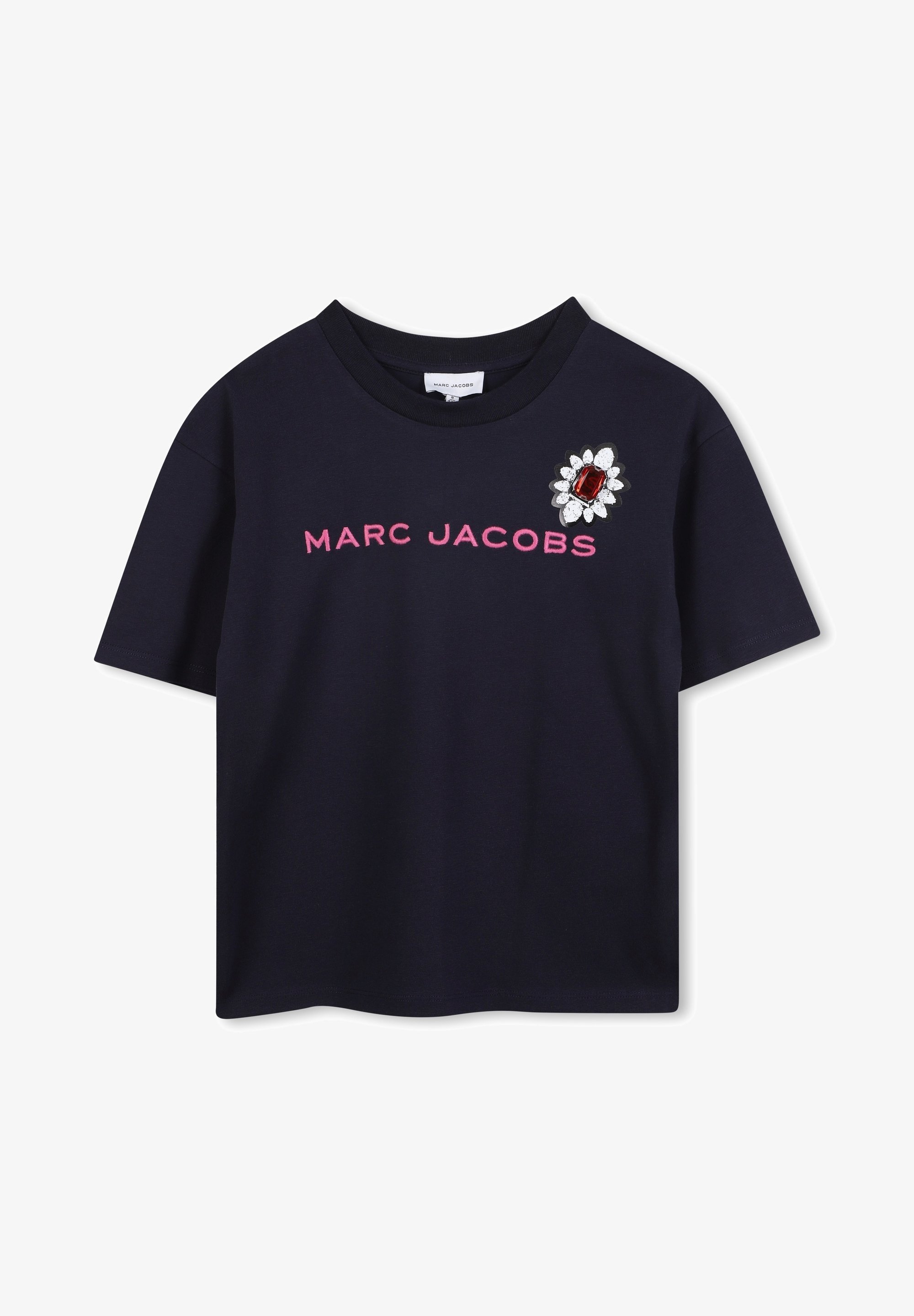 Koszulka z nadrukiem Marc Jacobs - granatowa
