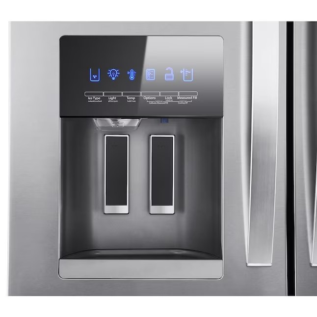 Whirlpool 4-türiger French-Door-Kühlschrank mit 24,5 Kubikfuß Nutzinhalt und Eiswürfelbereiter (Edelstahl, fingerabdruckresistent) ENERGY STAR®
